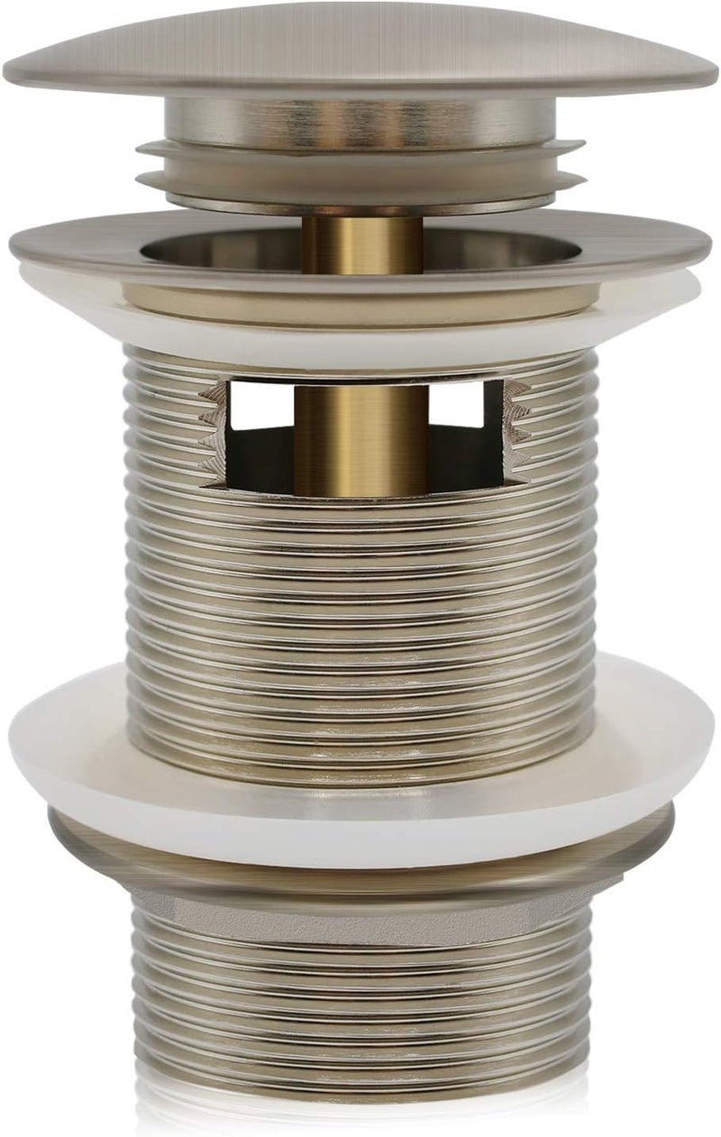 FerdY Pop-up Drain for Freestanding Bathtub, Brushed Nickel Finish, cUPC Certification, Freestanding Bathtub Drain Stopper - Image 2